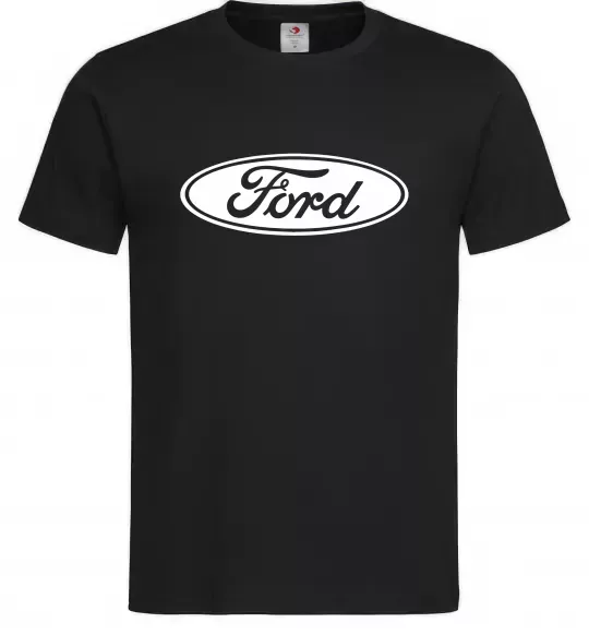 Мужская футболка Ford logo Черный фото