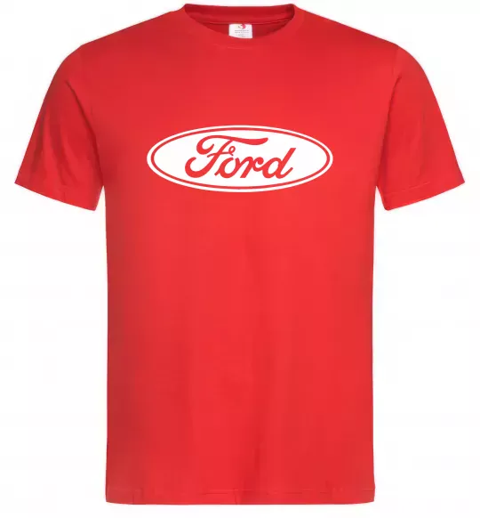 Мужская футболка Ford logo Красный фото
