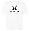 Футболка Оверсайз Хонда лого та назва Білий фото
