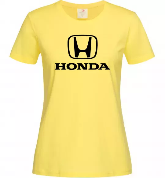 Жіноча футболка Хонда лого та назва Лимонний фото