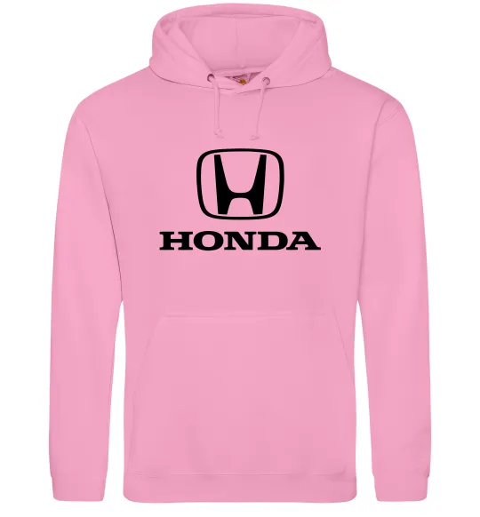 Мужская толстовка (худи) Хонда лого та назва Розовый фото