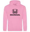 Мужская толстовка (худи) Хонда лого та назва Розовый фото
