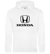 Мужская толстовка (худи) Хонда лого та назва Белый фото