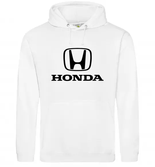 Женская толстовка (худи) Хонда лого та назва Белый фото
