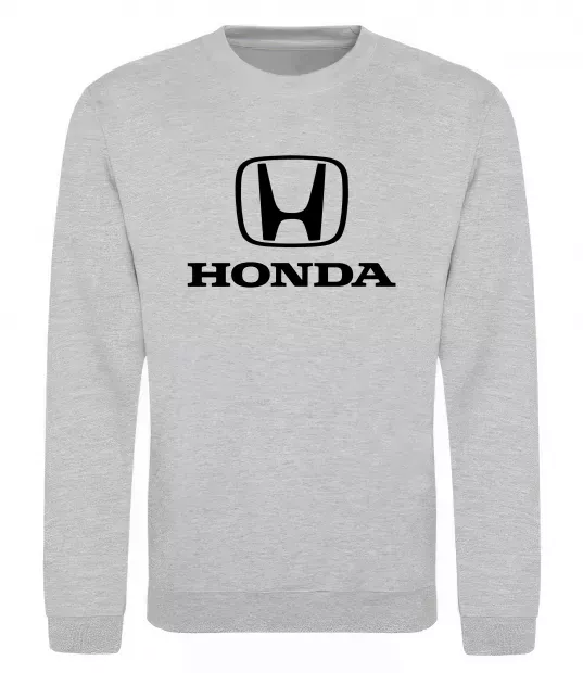 Свитшот Хонда лого та назва Серый меланж фото