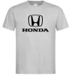 Мужская футболка Хонда лого та назва Серый фото