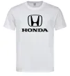 Мужская футболка Хонда лого та назва Белый фото