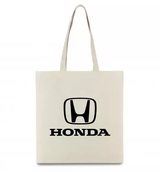 Эко-сумка Хонда лого та назва Бежевый фото