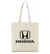 Эко-сумка Хонда лого та назва Бежевый фото
