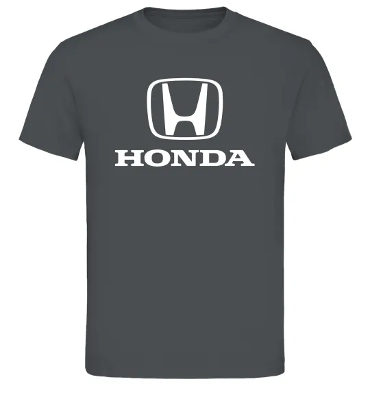 Мужская футболка Хонда лого та назва Графит фото