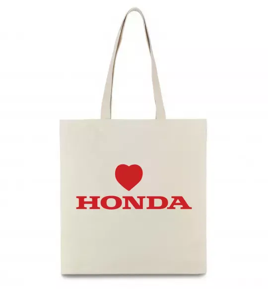 Еко-сумка Honda heart Бежевий фото