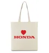 Еко-сумка Honda heart Бежевий фото