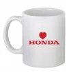 Чашка керамічна Honda heart Білий фото