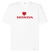 Футболка Оверсайз Honda heart Белый фото