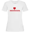 Женская футболка Honda heart Белый фото