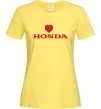 Женская футболка Honda heart Лимонный фото