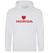 Чоловіча толстовка (худі) Honda heart Сірий меланж фото