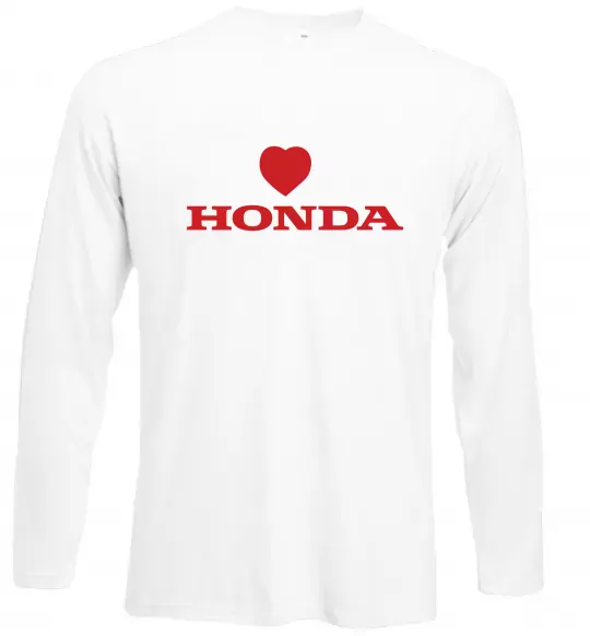 Лонгслив Honda heart Белый фото