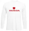 Лонгслив Honda heart Белый фото