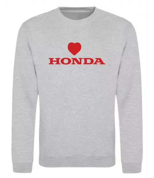Свитшот Honda heart Серый меланж фото