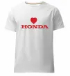 Чоловіча преміум футболка Honda heart Білий фото