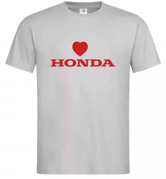 Мужская футболка Honda heart Серый фото