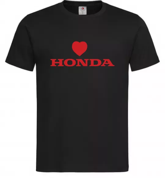 Мужская футболка Honda heart Черный фото