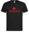 Мужская футболка Honda heart Черный фото