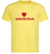 Мужская футболка Honda heart Лимонный фото