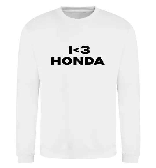 Свитшот I <3 Honda Белый фото