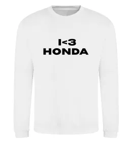 Свитшот I <3 Honda Белый фото