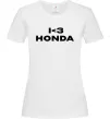 Женская футболка I <3 Honda Белый фото