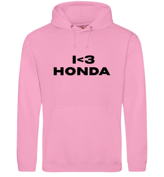 Чоловіча толстовка (худі) I <3 Honda Рожевий фото