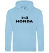 Жіноча толстовка (худі) I <3 Honda Блакитний фото