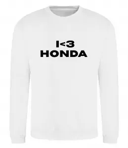 Свитшот I <3 Honda Белый фото