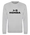 Свитшот I <3 Honda Серый меланж фото