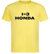 Мужская футболка I <3 Honda Лимонный фото