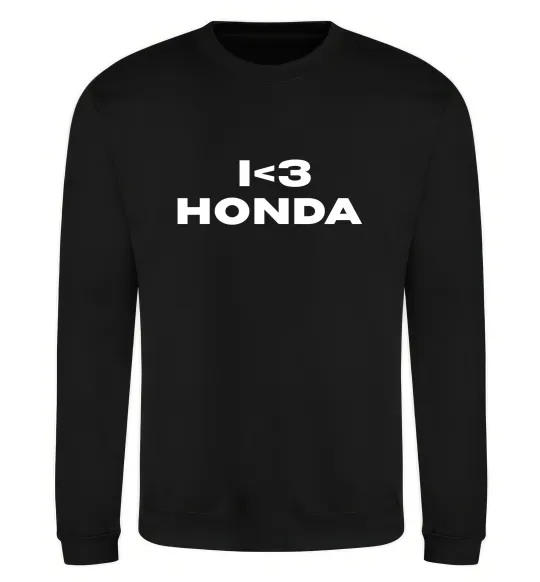 Свитшот I <3 Honda Черный фото