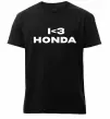 Чоловіча преміум футболка I <3 Honda Чорний фото