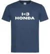 Мужская футболка I <3 Honda Темно-синий фото