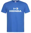 Мужская футболка I <3 Honda Ярко-синий фото