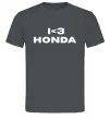 Мужская футболка I <3 Honda Графит фото