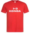 Мужская футболка I <3 Honda Красный фото
