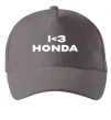 Кепка I <3 Honda Серый фото