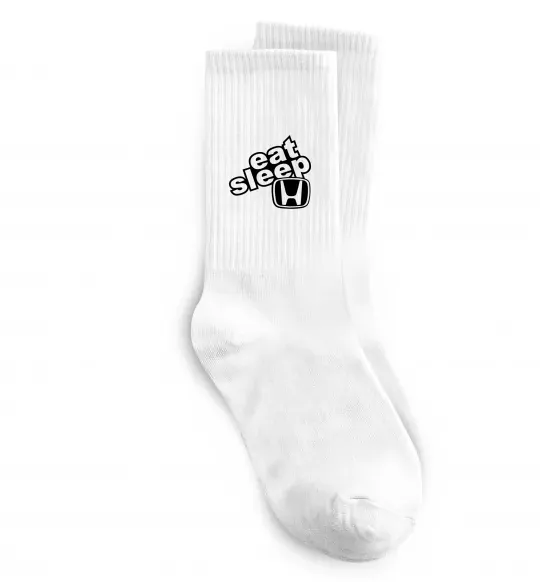 Носки Eat Sleep Honda Белый фото