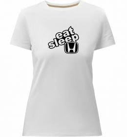 Жіноча преміум футболка Eat Sleep Honda