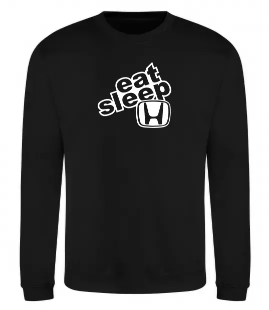 Свитшот Eat Sleep Honda Черный фото
