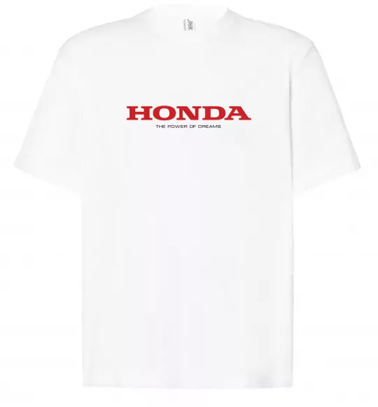 Футболка Оверсайз Honda power of dreams Белый фото