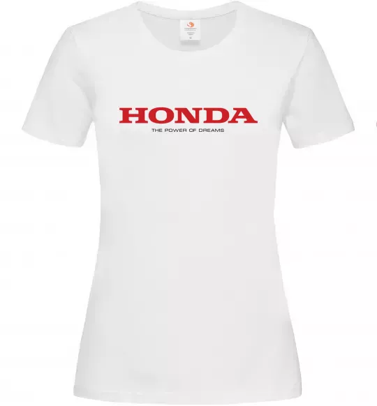 Жіноча футболка Honda power of dreams Білий фото