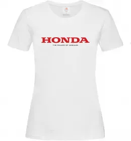 Женская футболка Honda power of dreams Белый фото
